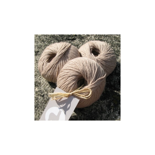 Sand twisted alpaca beanie kit